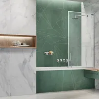 Параван за вана Radaway Modo F SL PNJ II, гланцово-прозрачен хром, 60x150 см, 8 мм стъкло, десен