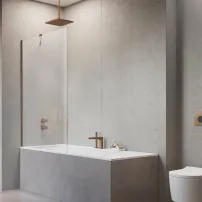 Параван за вана Radaway Modo New PNJ II, матирана медно-прозрачна, 50x150 см, стъкло 8 мм