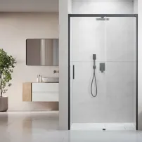 Плъзгаща се врата за ниша Radaway Idea DWJ 110 см стъкло 6 мм матово-прозрачно покритие GunMetal с дясно отваряне