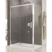 Плъзгаща се врата за ниша с фиксирана стена SanSwiss Ocelia 120 см, закалено стъкло 5 мм, антикорозионно покритие