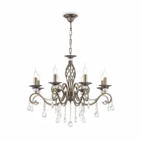 Полилей Maytoni Grace, месинг/прозрачен, 8 крушки