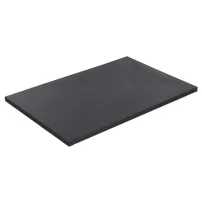 Правоъгълно композитно душ корито Inter Ceramic 100x80 см, матово каменно покритие - тъмносиво