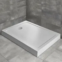 Radaway Doros F Compact Stone правоъгълно душ корито 100x80 см бял акрил