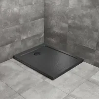 Radaway Doros F Stone правоъгълно душ корито 140x80 см черен акрил