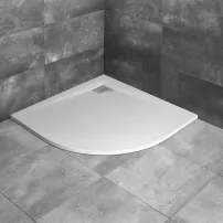 Radaway Kyntos Полукръгло композитно душ корито 80x80 см бяло