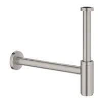 Сифон за умивалник Grohe Supersteel, естетичен, с матов хром