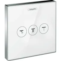 Скрит превключвател за душ Hansgrohe ShowerSelect бял/хром с 3 изхода