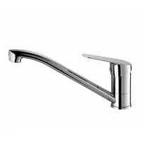 Смесител за кухня Inter Ceramic Linni, монокоманден, гланциран хром