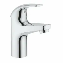 Смесител за умивалник Grohe Baucurve с едноръкохватков механизъм, гланциран хром