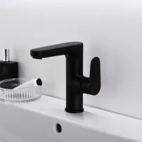 Смесител за умивалник Ideal Standard Cerafine O H155, матово черен, без вентил