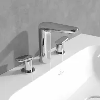 Смесител за умивалник Villeroy&Boch Antao с двойна ръкохватка, гланциран хром