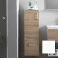 Среден стенен шкаф KolpaSan Evelin бял MDF 102x37 см