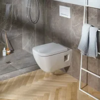 Стенна тоалетна чиния Geberit Selnova Square Rimfree с вертикално пускане
