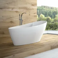 Свободностояща вана Besco Keya бяла 165x75 см