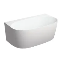 Свободностояща вана Omnires Valencia M+ BTW, композит, бял гланц, 148x86 см