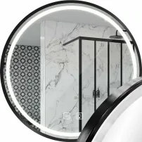 Tutumi LED огледало с осветление 70x70 см MMJ черно