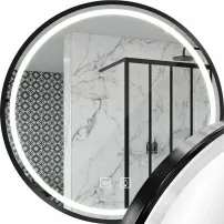 Tutumi LED огледало с осветление 80x80 см MMJ черно