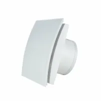 Вентилатор за баня MMotors, бял пластмасов, с изпускателна система 38 мм, 16W