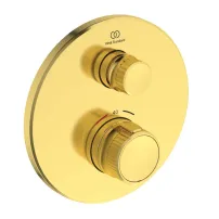 Вграден смесител за душ Ideal Standard Ceratherm Navigo, златист цвят, без тяло за вграждане