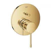 Вграден смесител за вана и душ Grohe Essence Cool Sunrise, златист, без тяло за вграждане
