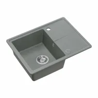 Вградена мивка Quadron Pop Tony 116, сива, композитна, 60x45 см