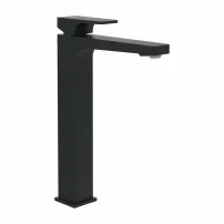 Villeroy&Boch Architectura Square висок смесител за умивалник, матово черен, с Push-Open клапан
