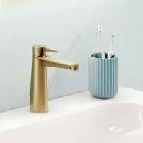 Villeroy&Boch Conum смесител за умивалник с едноръкохватков механизъм, цвят матово злато