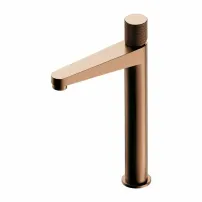 Висок смесител за мивка Omnires Contour, матирана мед