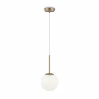 Висяща лампа Maytoni Basic, златиста/бяла, 1 крушка, 24,5 x 35 см