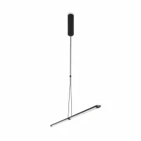 Висяща лампа Maytoni Supersymmetry, черен/прозрачен LED, P096PLL11BK