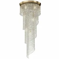 Златист полилей Maytoni Cascade 12 крушки