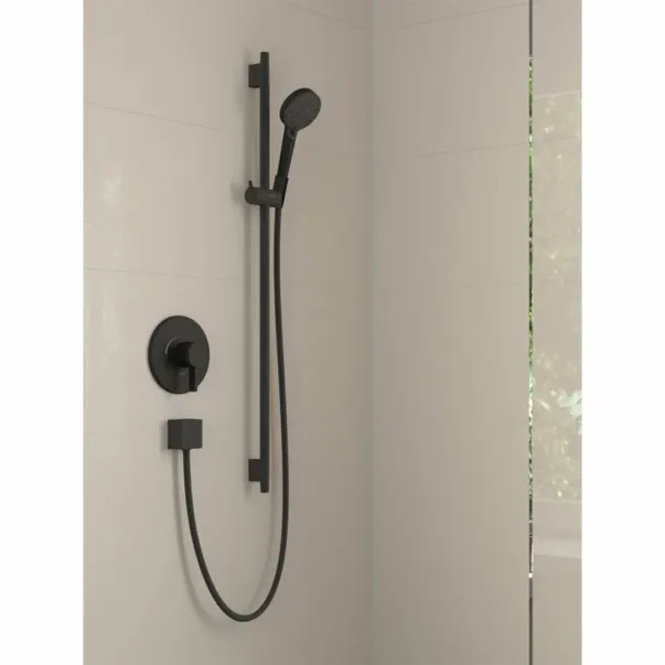 Душ комплект с лост 65 см Hansgrohe Vernis Blend Vario матово черно покритие 2 функции picture - 3