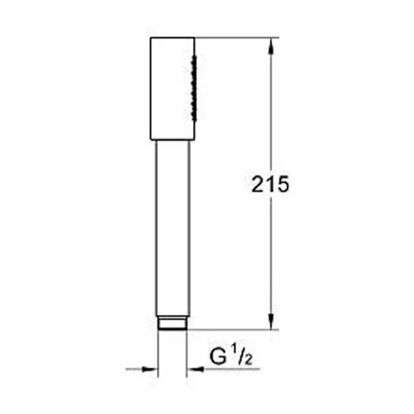 Душ слушалка Grohe Sena, хромирана, Supersteel, 1 тип струя picture - 2