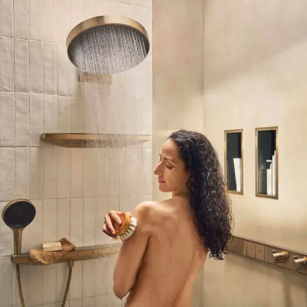 Душ слушалка Hansgrohe Rainfinity с 3 функции EcoSmart, четкан бронз picture - 2