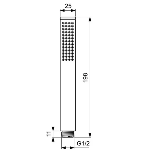 Душ слушалка Ideal Standard IdealRain Stick хром picture - 2