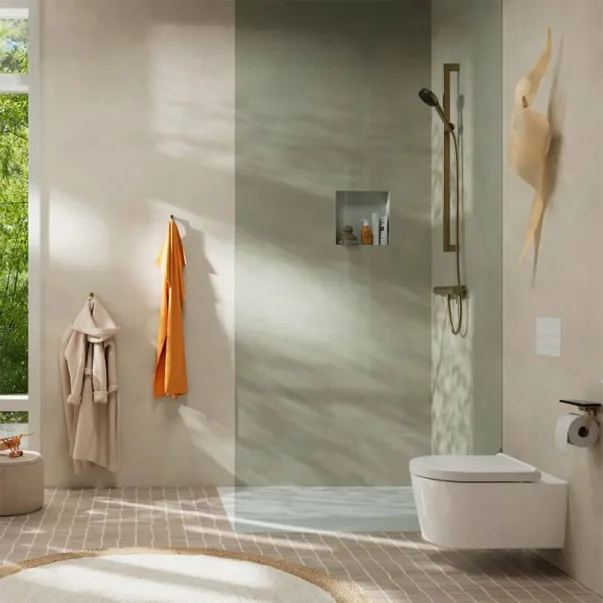 Едноръкохватков смесител за душ Hansgrohe Tecturis S, покритие от четкан бронз picture - 2