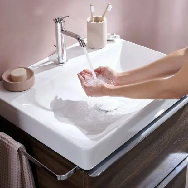 Едноръкохватков смесител за умивалник Hansgrohe Tecturis S, гланциран хром picture - 2