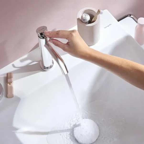 Едноръкохватков смесител за умивалник Hansgrohe Tecturis S, гланциран хром picture - 4