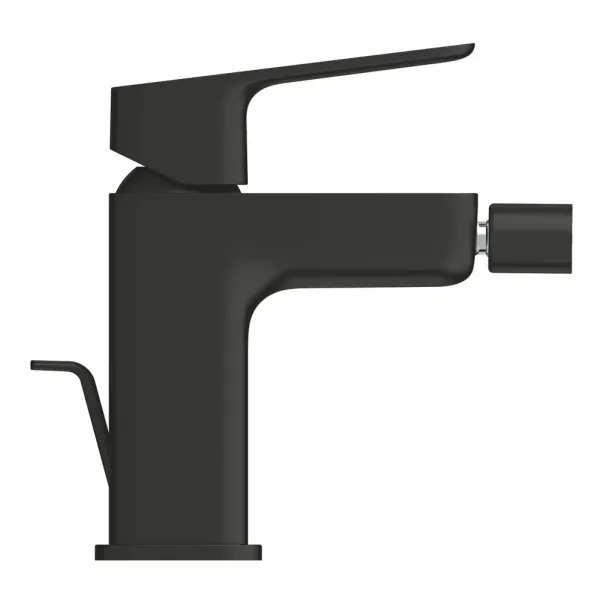 Grohe Cubeo едноръкохватков смесител за биде с изскачащ вентил, матово черен picture - 3
