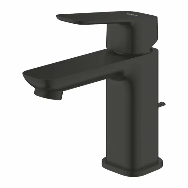 Grohe Cubeo S смесител за умивалник с едноръкохватков изскачащ вентил, матово черен picture - 4