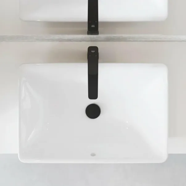 Grohe Cubeo XL висок едноръкохватков смесител за умивалник, матово черен picture - 4