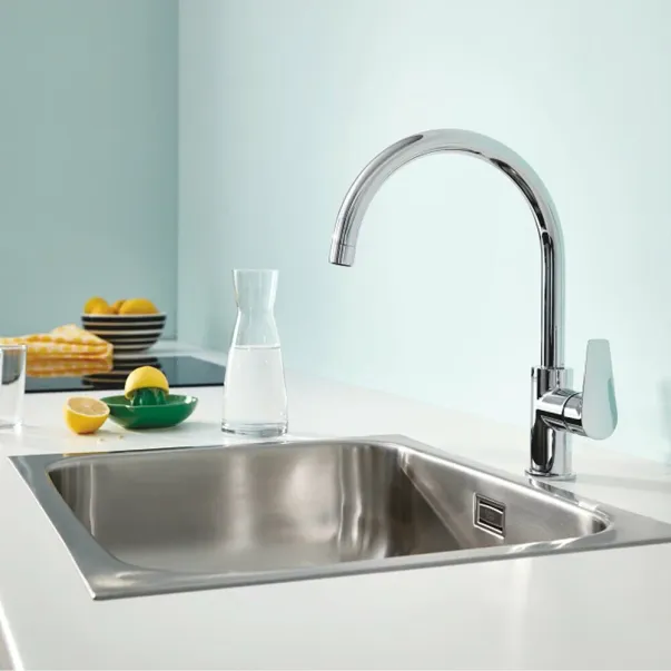 Grohe Start Edge кухненски смесител с едноръкохватков механизъм, гланциран хром picture - 2