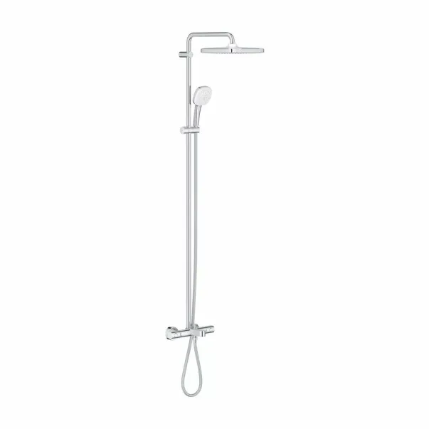 Grohe Tempesta 250 Cube термостатична душ колона, гланцово хромирано покритие picture - 2
