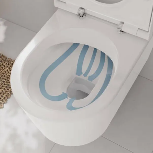 Hansgrohe EluPura S AquaFall Стенна тоалетна чиния, бяла, с капак с плавно затваряне picture - 5