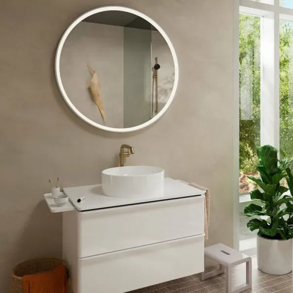 Hansgrohe Xuniva S кръгла мивка за плот 40 см гланцово бяла picture - 5