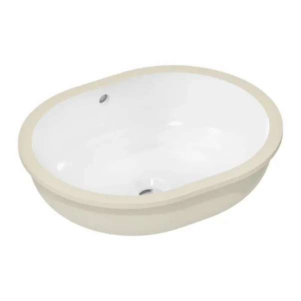 Hansgrohe Xuniva U мивка за под плот 45 cm с преливник, гланцово бяла picture - 2