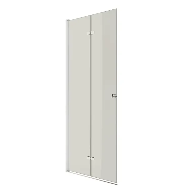 Inter Ceramic 70 см сгъваема врата за ниша, 6 мм прозрачно стъкло, гланциран хромиран профил picture - 3