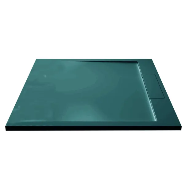 Inter Ceramic правоъгълно композитно душ корито 120x80 см, изумрудено зелено picture - 3