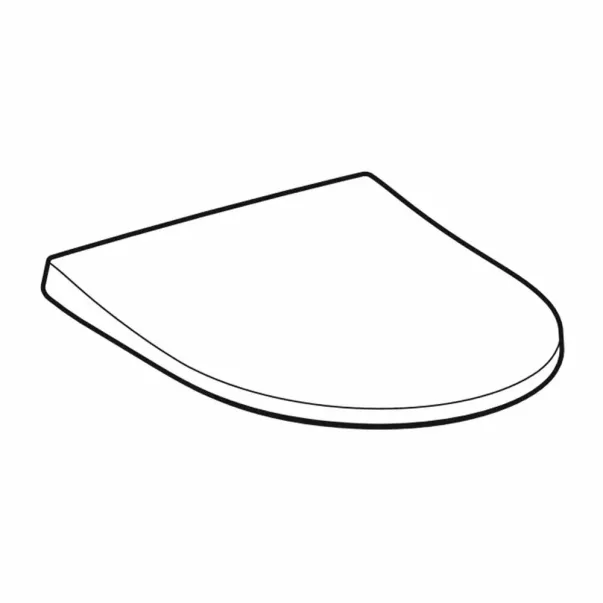 Капак за тоалетна чиния с плавно затваряне Geberit Icon бял тънък бързо освобождаване picture - 2