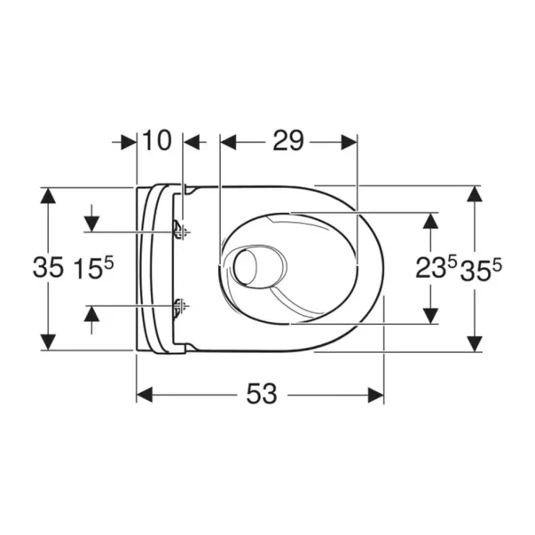Комплект окачена тоалетна чиния Geberit iCon TurboFlush с softclose капак гланцово бяло picture - 7